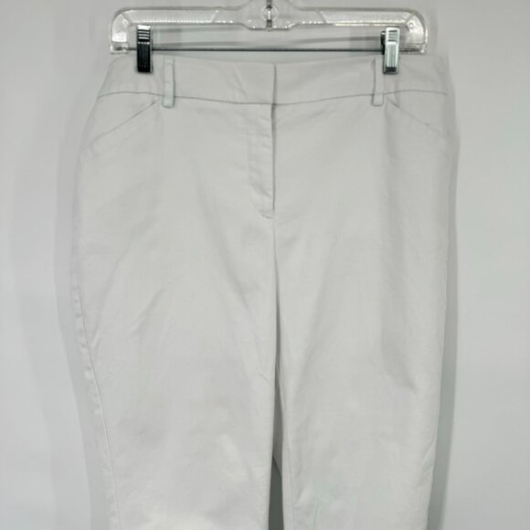 Chico's So Slimming White Crop Pants Size 12 Cotton stretch pockets - Picture 7 of 11